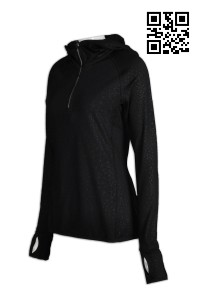 W185 tailor made fit ladies' sports clothing reflective pe PE clothing design finger hole sports uniform center company